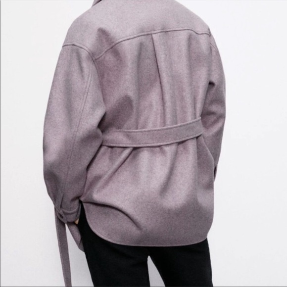 Zara Oversized Overshirt Shacket - Picture 3 of 4